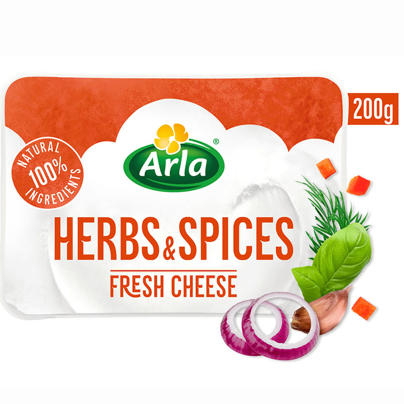 Cream Cheese Arla Herbs Spices At A Price Of Lv Ebag Bg