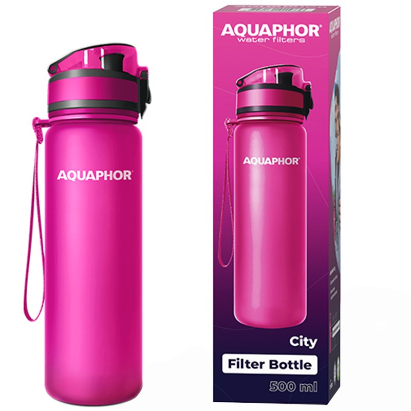 Filter Bottle Aquaphor City Pink 500 ml - eBag.bg