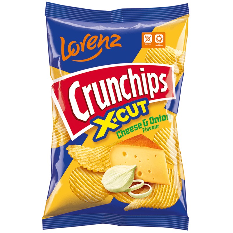 Chips Crunchips X-cut Cheese and Onion - eBag.bg