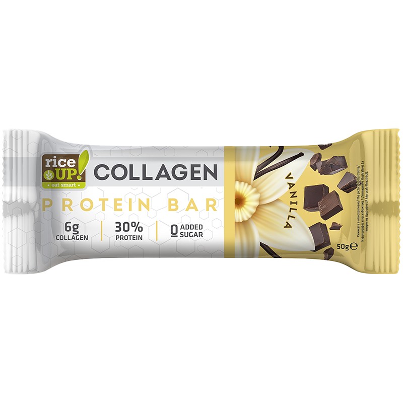 Protein Bar Rice Up! Vanilla with Collagen Sugar Free - eBag.bg