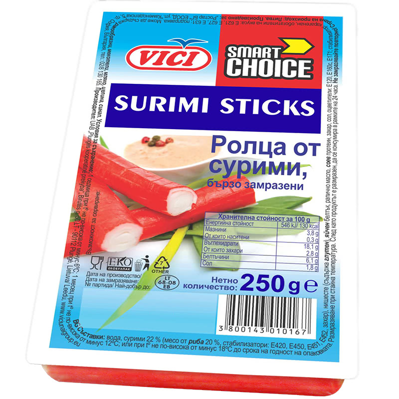 Surimi Sticks Vici Frozen At A Price Of 3 49 Lv Online Ebag Bg