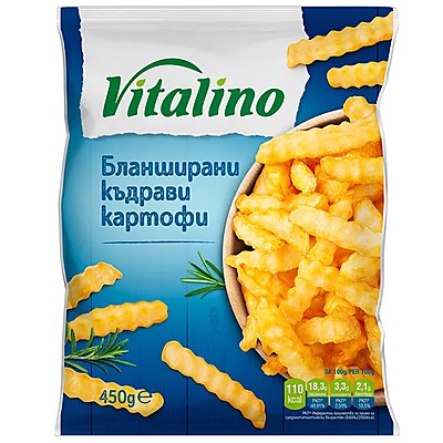 Картофи Vitalino Къдрави Замразени