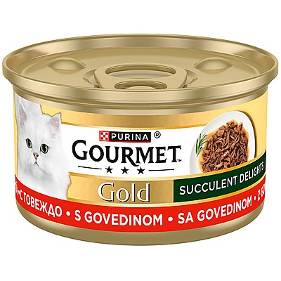 Храна за Котки Gourmet Gold с Говеждо