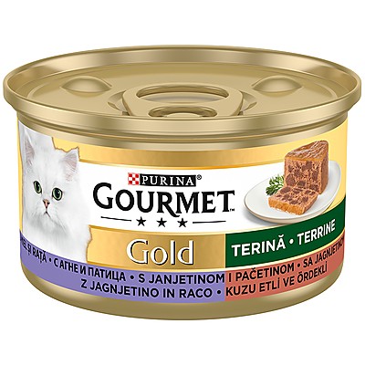 Храна за Котки Gourmet Gold Хапки Пастет Агнешко и Патица
