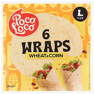 Тортила Poco Loco Царевична 25см, 6 бр