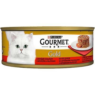 Храна за Котки Gourmet Gold Savoury Говеждо и Домати